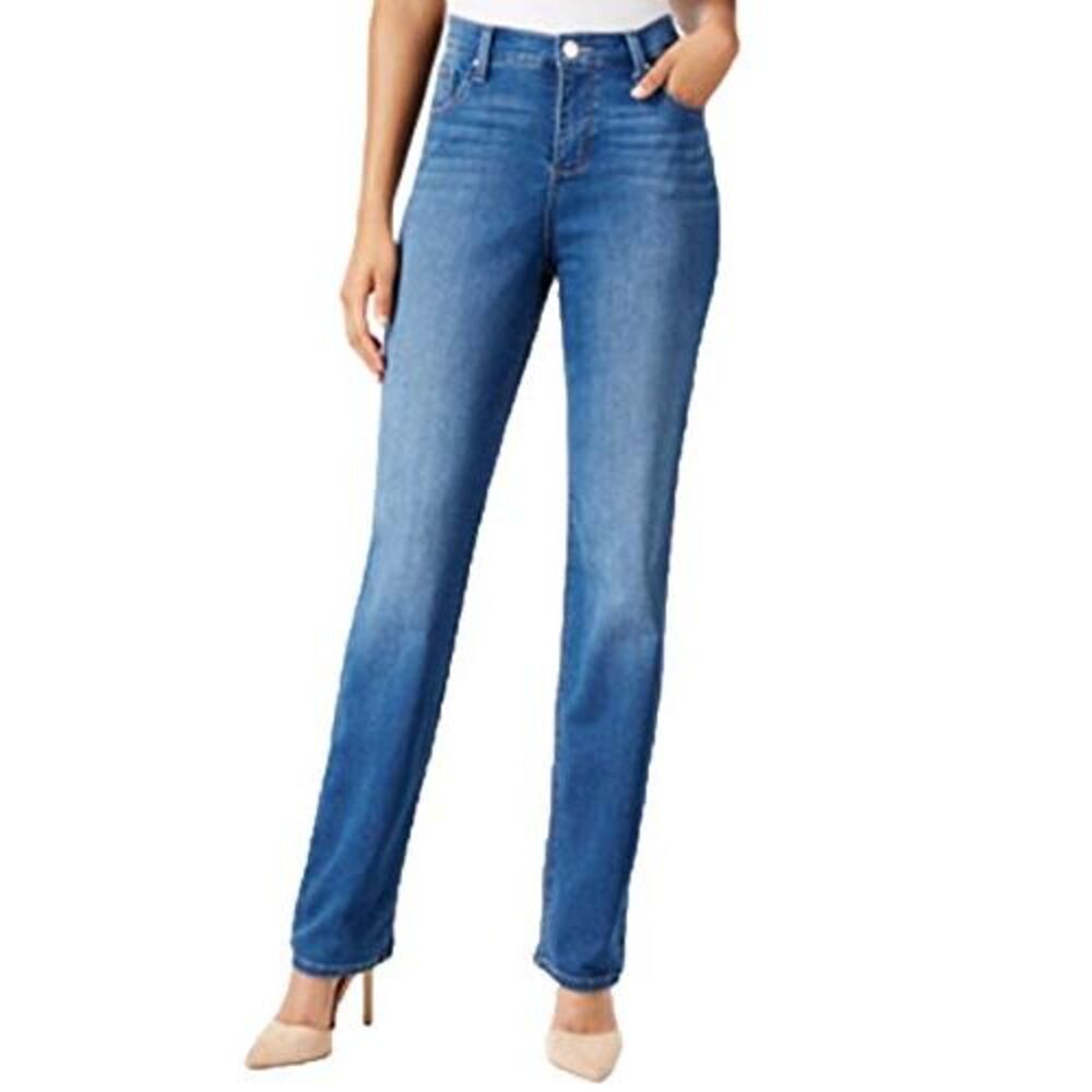 Lee Platinum Womens Gwen Straight-Leg Jeans Cadet 6M